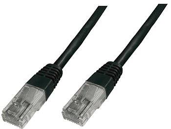 Przyłącze patchcord UTP cat5e;  1,5m; czarny