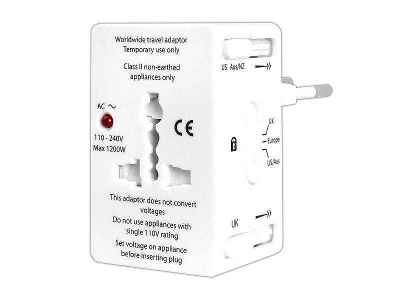 Travel Adapter, przejściówka sieciowa uniwersalna