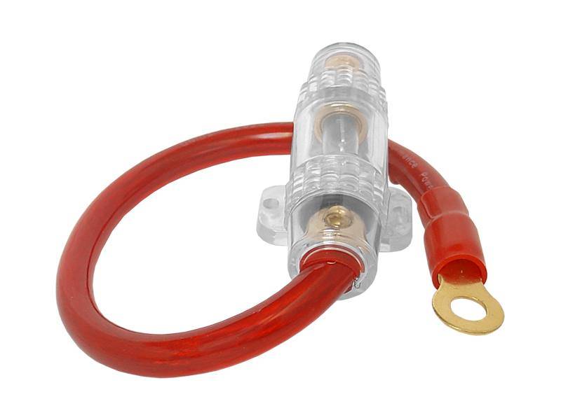 Gniazdo bezpiecznika z kablem 4GA 25cm+bezp. 