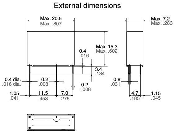 Przekaźnik 24Vdc ALDP124 SPST-NO 