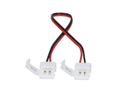 Złącze do taśm 10mm klips-przewód-klips