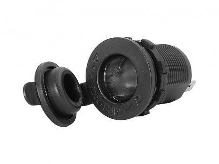 Gniazdo zapalniczki samochodowej na panel hermet.