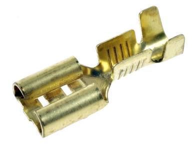 Płaski konektor 6,3mm żeński 1,0÷2,5mm2 