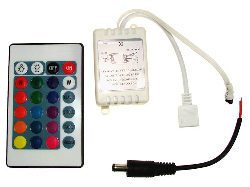 Sterownik do taśm RGB IR (24przyciski) 6A