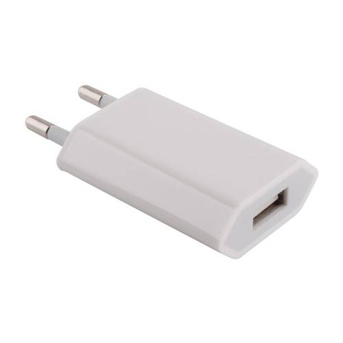 Zasilacz, ładowarka 1xUSB 1A biały