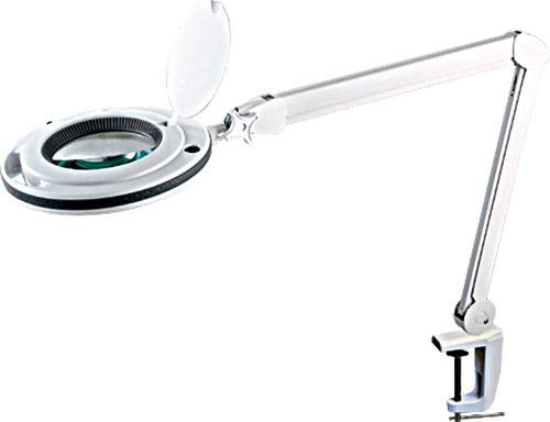Lampa stołowa LED z lupą 127mm 5dpt. czarny