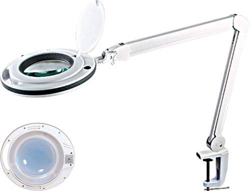 Lampa stołowa LED z lupą 127mm 5dpt. czarny