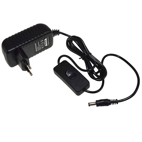 12V  2A Zasilacz impulsowy wtyk 5,5/2,1 wyłącznik