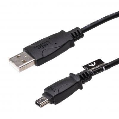 Kabel miniUSB wt/wt USB-A 5pin 1m 