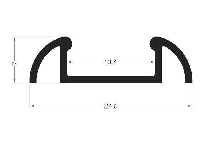 Z02-2 Profil led srebrny anodowany 2m