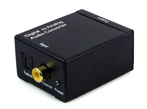 Konwerter optyczny Toslink Coaxial na 2xRCA cinch 