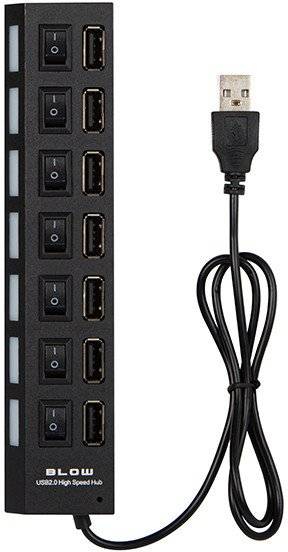 HUB USB-A 7 portowy aktywny bez zasilacza