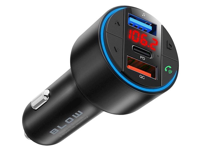 Transmiter FM BLOW Bluetooth5.3+QC3.0+PD 30W V.2