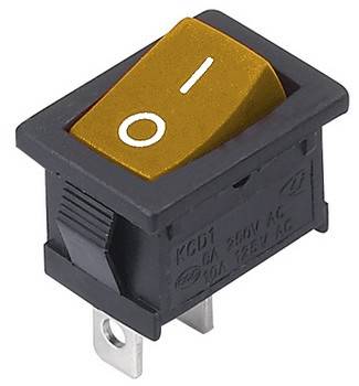 Przełącznik MRS101 ON-OFF 2pin żółty
