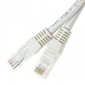 Przyłącze patchcord UTP cat5e;  1m; biały