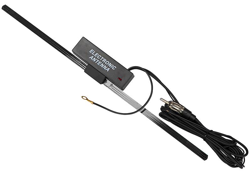 Antena samochodowa wewnętrzna ze wzmacniaczem