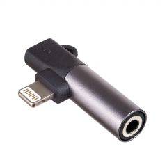 Adapter Lightning wt/gn Jack3,5 + gn. Lightning 