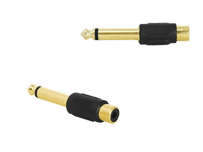 Adapter Jack6,3 wt/gn RCA 