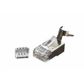 Wtyk RJ45 8p8c cat8 drut 2 części ekranowany