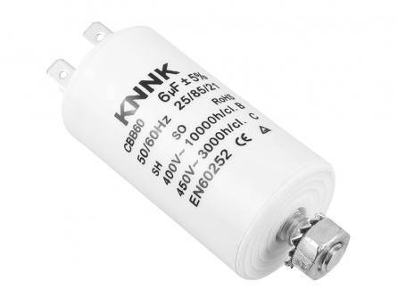   6uF 450V Kondensator do silników 30x58mm