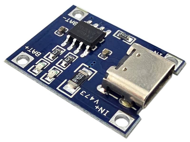 Moduł ładowania ogniw 18650 USB-C TP4056 5V 1A