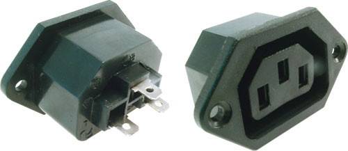 IEC Gniazdo zasilające AC żeński na panel