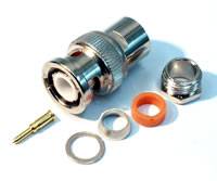 BNC wtyk RG58 clampowany (skręcany) 