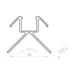 ZGK17-1 Profil led srebrny anodowany 1m