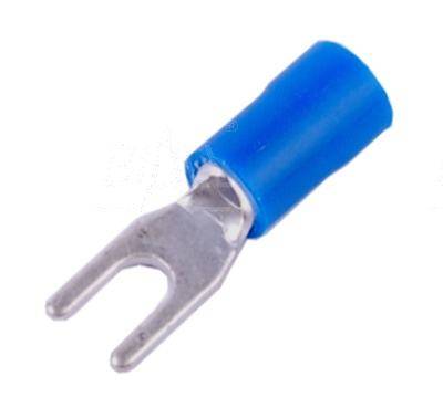 Widełki konektor izolowany M3 1,5÷2,5mm2 niebieski