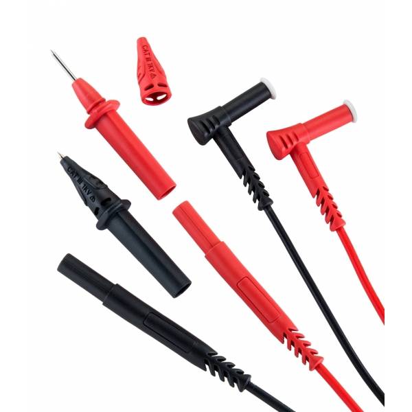 Przewody pomiarowe silikon CAT IV 600V 10A + SONDA