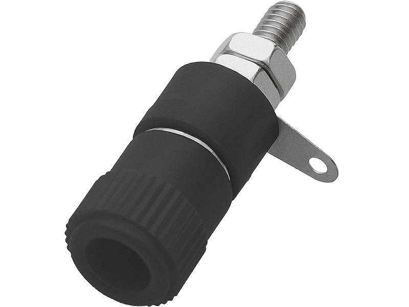 Banan; gniazdo 4mm, czarny lub czerwony