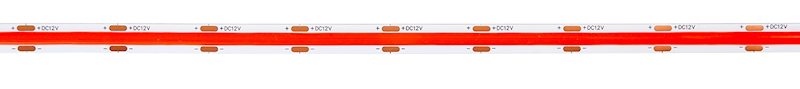 Taśma LED 12V / COB / 1m / IP20 / czerwony