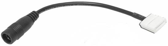 Złącze do taśm LED 10mm klips-DC 5,5/2,1