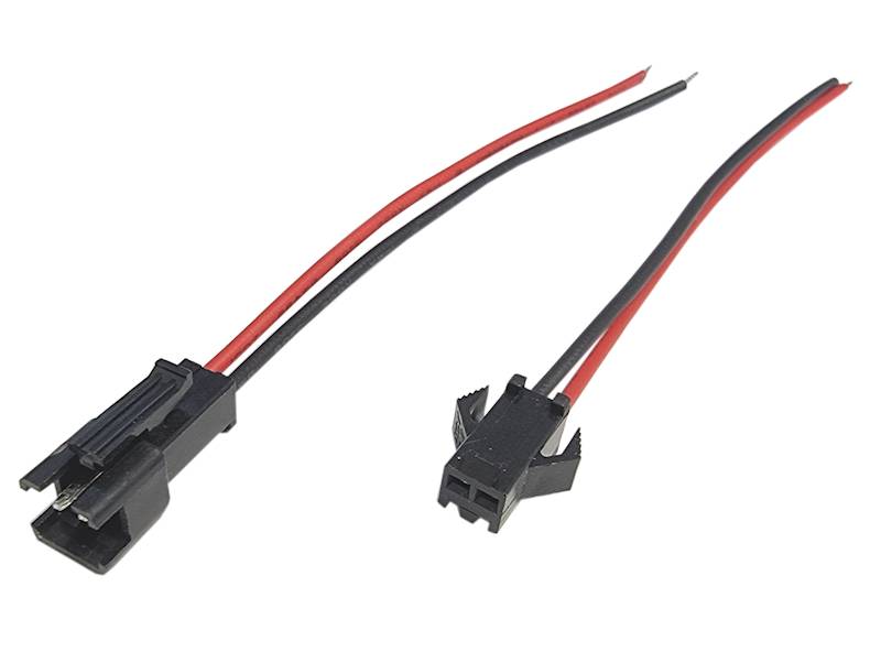 JST-2,5 2PIN wtyk+gniazdo z przewodami 20cm 