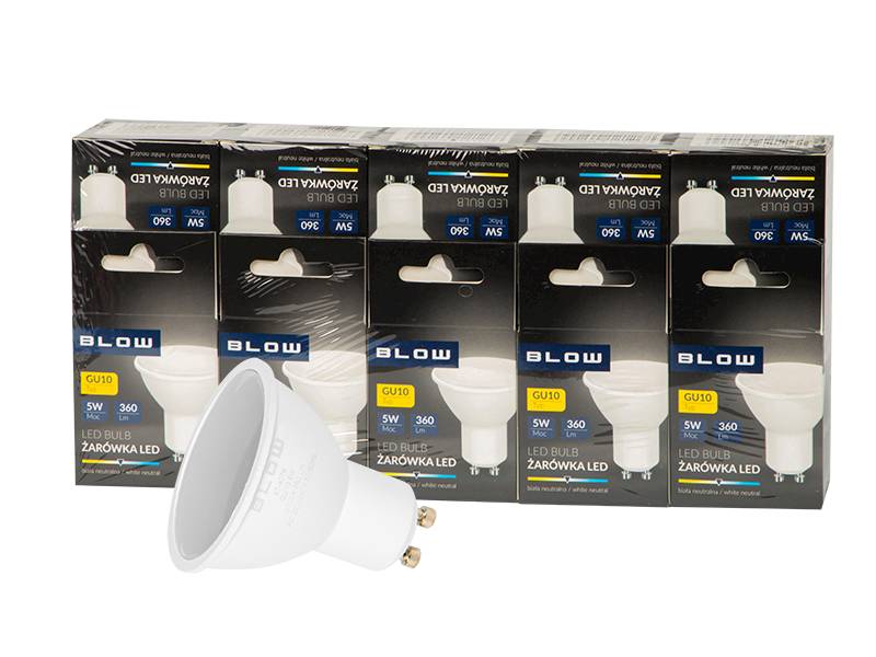 Żarówka LED GU10 5W neutralny