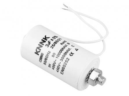   3uF/450V Kondensator do silników 34x64mm