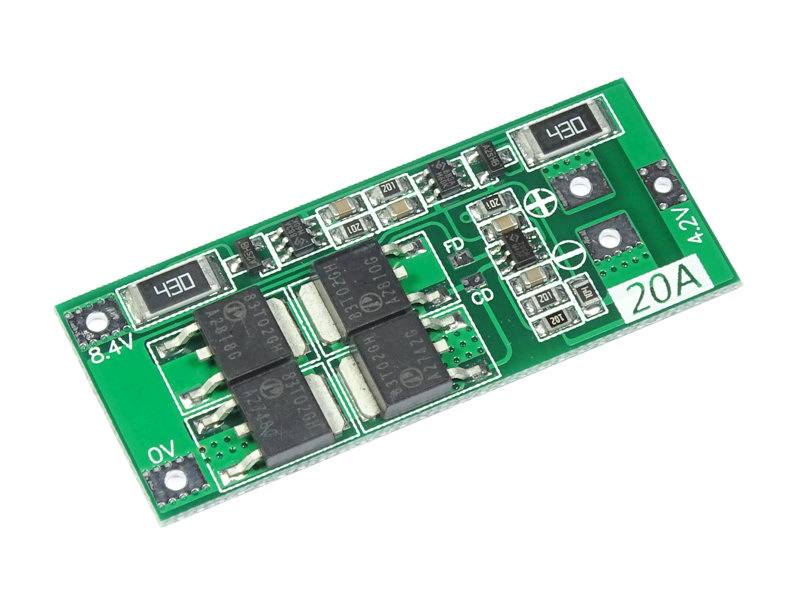 Moduł BMS 2s 20A  Li-ion 18650 