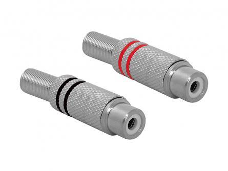 RCA Gniazdo CINCH na przewód metal