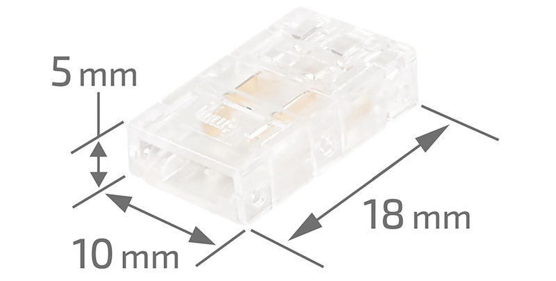 Złącze do taśm COB 8mm klips mini