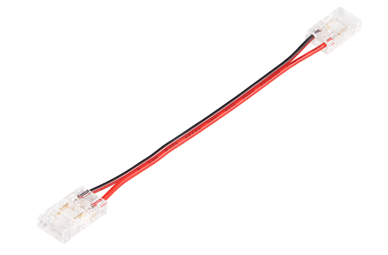 Złącze do taśm COB 8mm klips-przewód-klips 