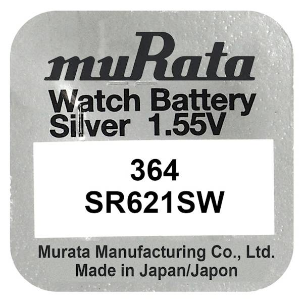 364 Bateria srebrowa SR621 AG1 SEIKO lub MURATA