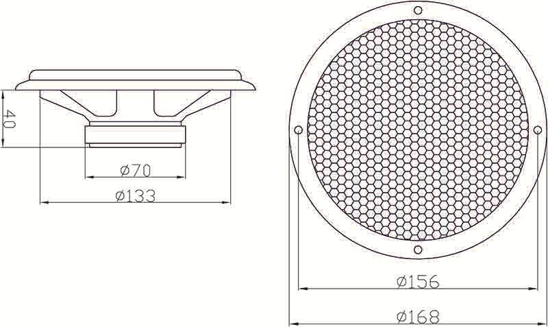 165mm Głośniki samochodowe WH-1606 100W