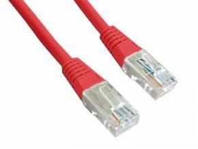 Przyłącze patchcord UTP cat5e;  0,25m; czerwony