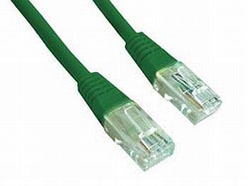Przyłącze patchcord UTP cat5e;  0,5m; zielony