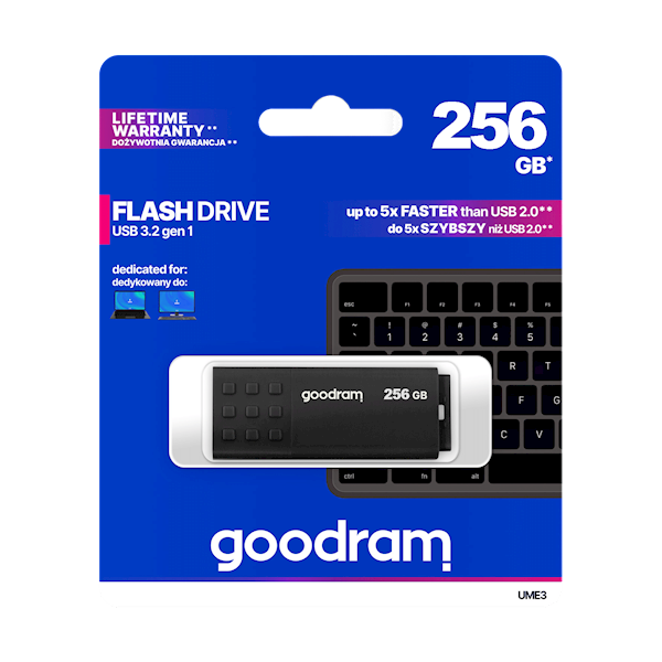 Pendrive Goodram USB 3.2 256GB czarny