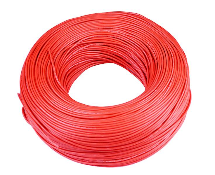 Przewód silikonowy linka 1mm2 AWG17 czerwony