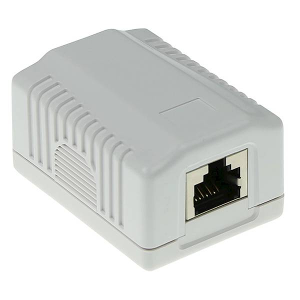 Gniazdo natynkowe cat6A ekranowane  STP 1x RJ45