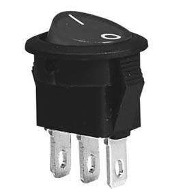 Przełącznik okrągły fi=15 ON-ON 3pin czarny