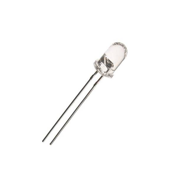 Dioda LED biały 5mm clear 8000-11000mcd 3,2V÷3,39V