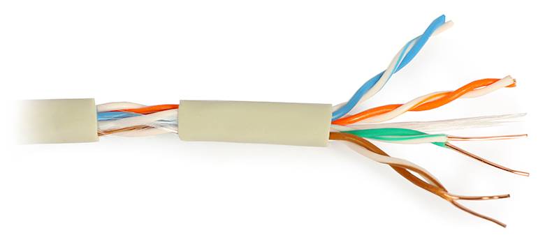 Przewód UTP cat5e Cu ( skrętka - drut ) NETSET